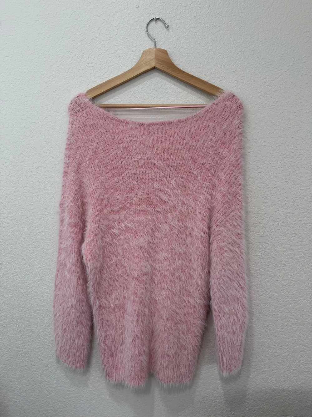 Kimchi Blue Urban Outfitters Pink Fuzzy Oversized Sweater